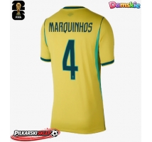 Brazylia Marquinhos #4 Koszulka Podstawowa damskie MŚ 2026 Krótki Rękaw